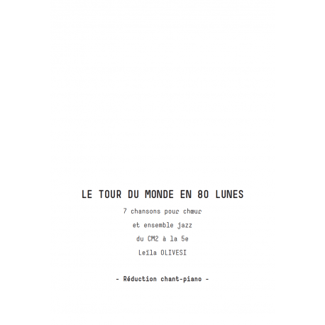 Le tour du monde en 80 lunes- chant-piano